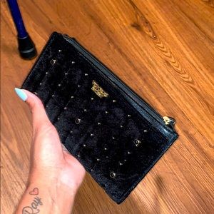 Victoria’s Secret black velvet billfold wa…